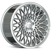 Koko Kuture Classica, Regular Profile, 21x9, 5x100 to 5x132, ET20 to 45, CB54.1 to 84.1, Machined Silver