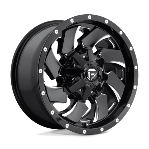 Fuel 1PC D574 CLEAVER, 18X9, 6X135/6X139.7, ET20, CB106.1, GLOSS BLACK MILLED