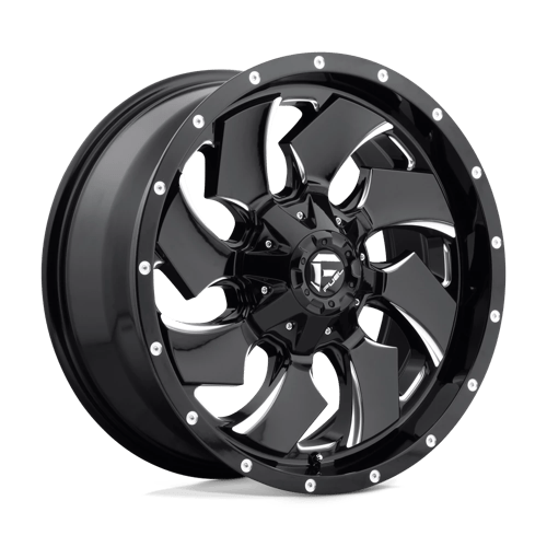 Fuel 1PC D574 CLEAVER, 20X9, 6X135/6X139.7, ET20, CB106.1, GLOSS BLACK MILLED