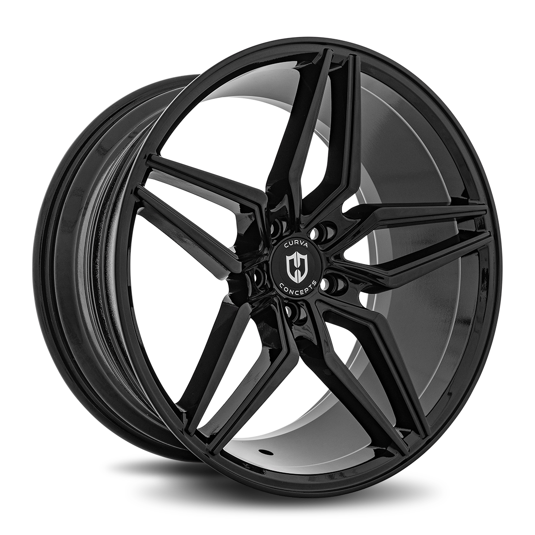 Curva Concepts C25, 18x8.5, 5x114.3, ET35, CB73.1, Gloss Black