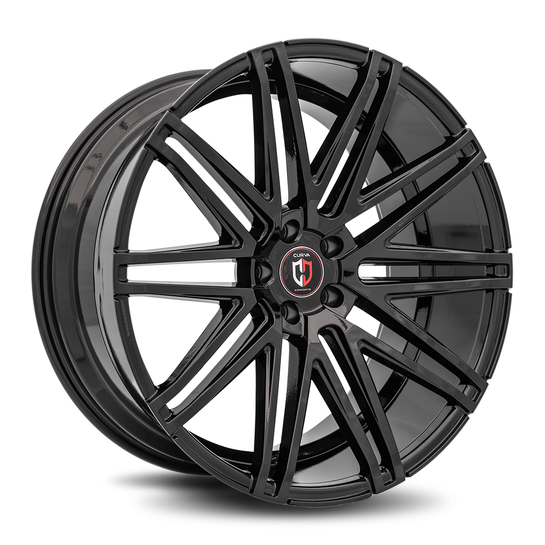 Curva Concepts C48, 22x10.5, 5x112, ET40, CB73.1, Gloss Black