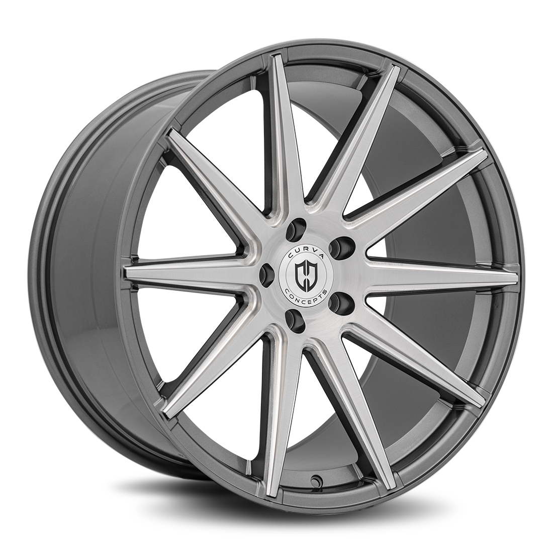 Curva Concepts C49, 20x10.5, 5x112, ET40, CB66.56, Gloss Black Milled