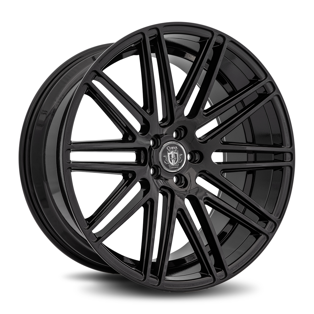 Curva Concepts C50, 22x10.5, 5x112, ET40, CB66.56, Gloss Black