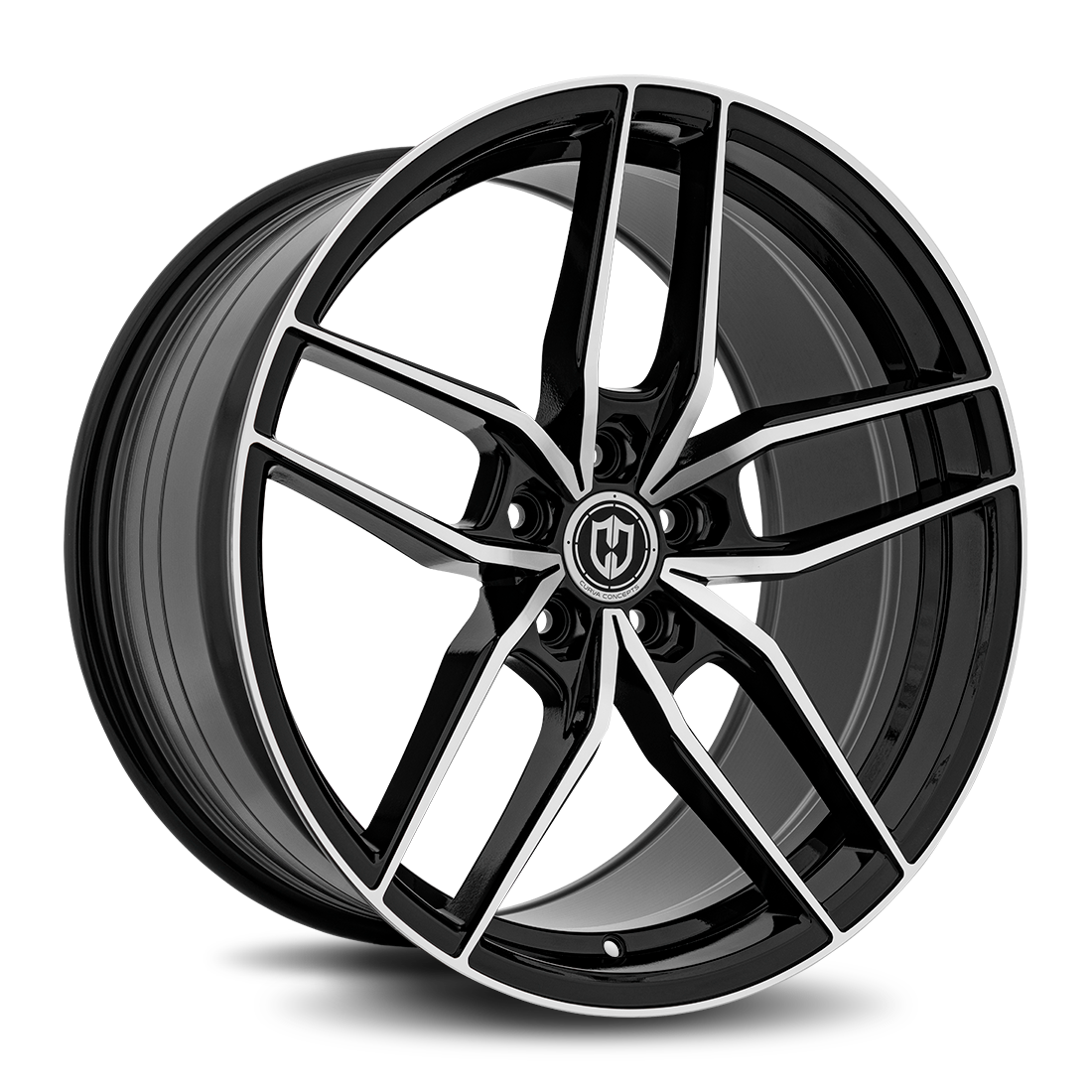 Curva Concepts CFF25, 20x10, 5x120, ET40, CB72.56, Gloss Black Machine Face