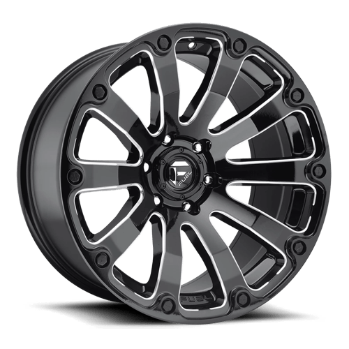 Fuel 1PC D598 DIESEL, 20X9, 6X135, ET1, CB87.1, GLOSS BLACK MILLED D59820908950