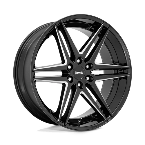 DUB 1PC S267 DIRTY DOG, 24X10, 6X135, ET30, CB87.1, GLOSSY BLACK MILLED S267240089+30
