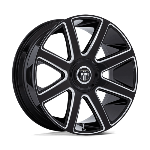 DUB 1PC DC273 PULL, 24X10, 5X115/120, ET15, CB74.1, GLOSS BLACK MILLED DC273BE24102015