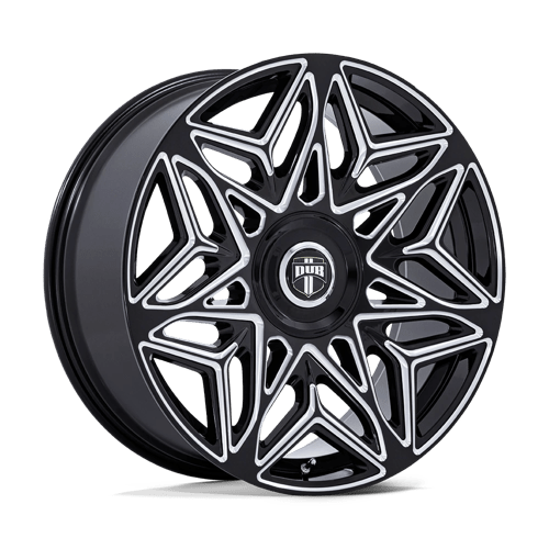DUB 1PC DC274 ANOMALY, 24X9, 5X115/120, ET38, CB74.1, GLOSS BLACK MILLED DC274BE24902038