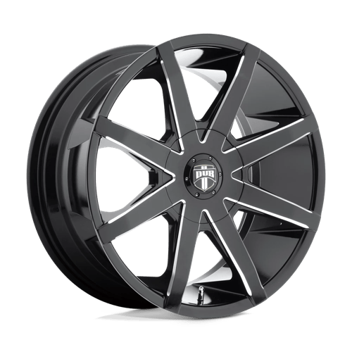 DUB 1PC S109 PUSH, 24X9.5, 6X4.5, ET25, CB78.1, GLOSS BLACK MILLED S109249527+25