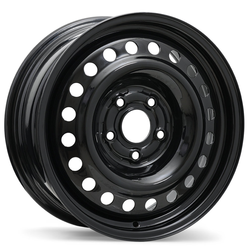 Envy Steel Traditional / Traditionnel, 16x6.5, 5x114.3, ET42, CB64.1, Black - ES48-1665-65BN+42R641