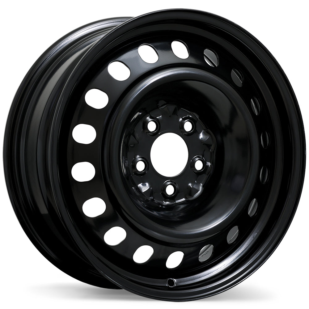 Envy Steel Traditional / Traditionnel, 17x6.5, 5x114.3, ET40, CB71.5, Black - ES49-1765-65BN+40C715