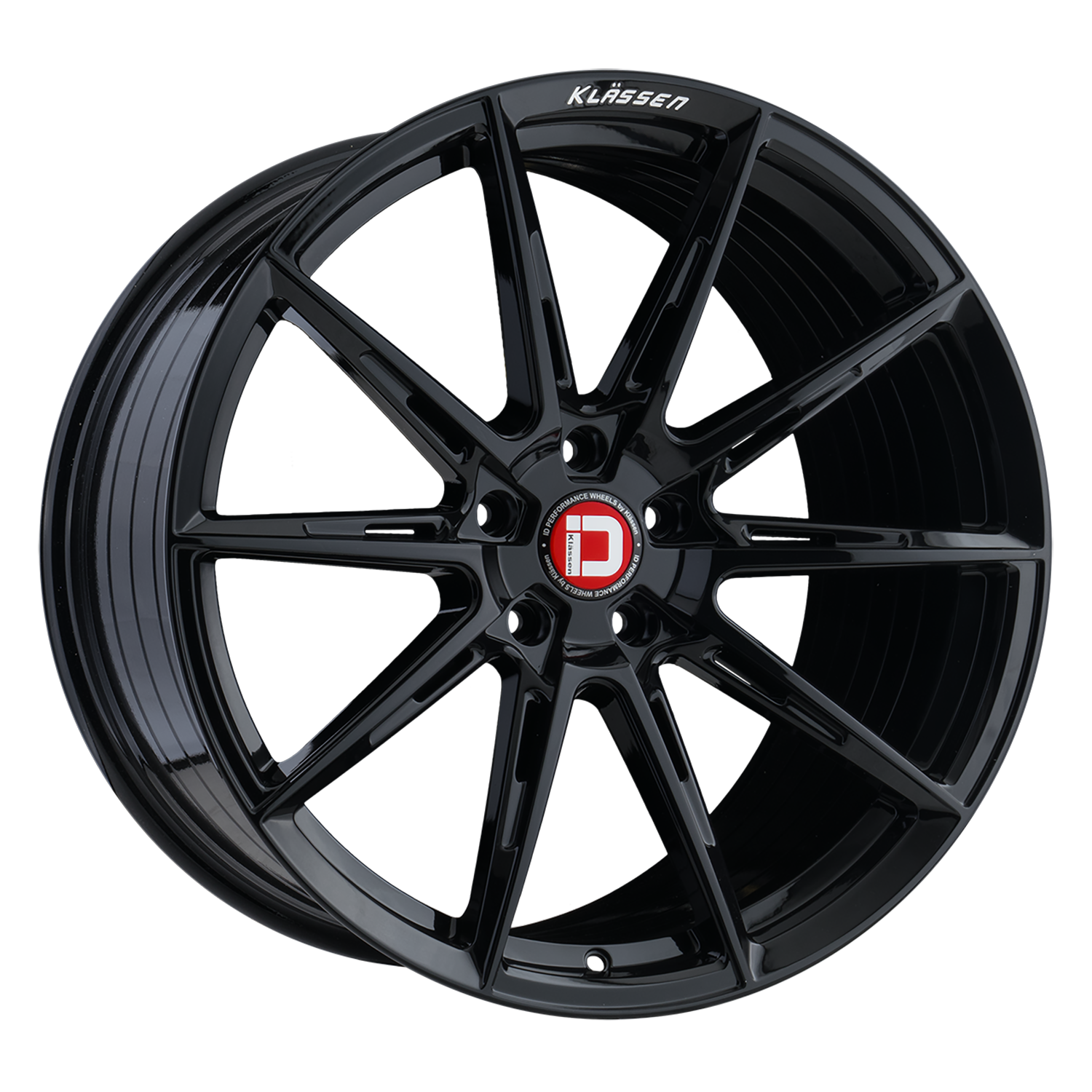Klassen ID F07R, Deep Concave Profile, 21x12, 5x120, ET52, CB66.9, Gloss Black