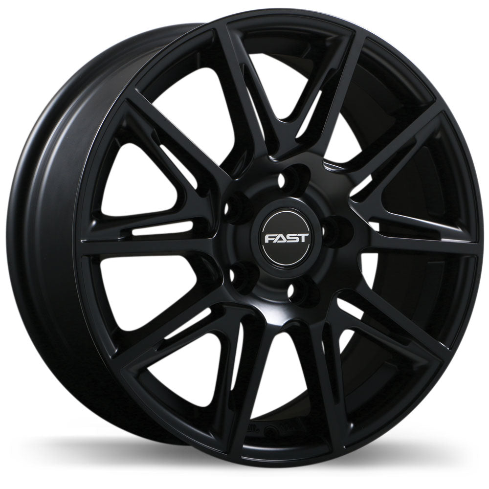 Fast Wheels Switch, 16x6.5, 5x114.3, ET42, CB67.1, Satin Black - F212-1665-65BT+42C671