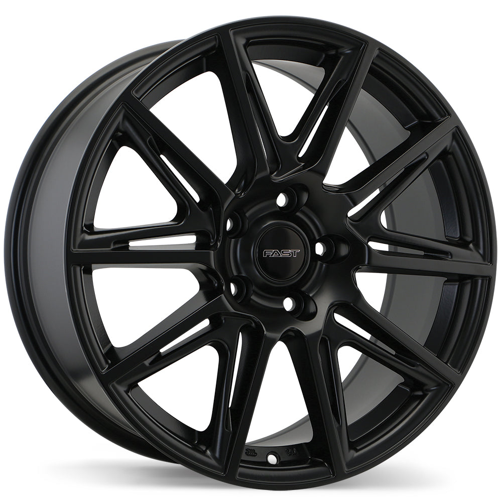 Fast Wheels Switch, 18x8.0, 5x108, ET45, CB67.1, Satin Black - F212-1880-31BT+45C671