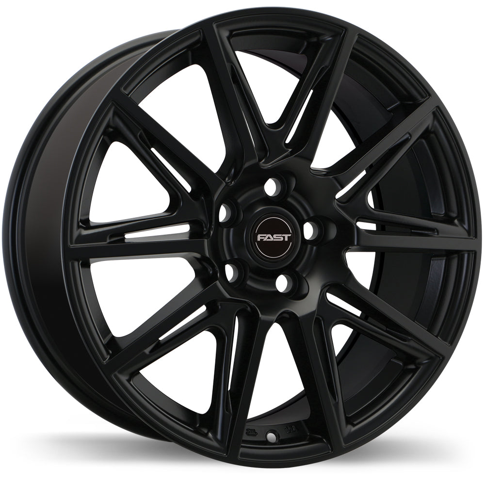 Fast Wheels Switch, 18x8.0, 5x114.3, ET45, CB66.1, Satin Black - F212N-1880-65BT+45F661