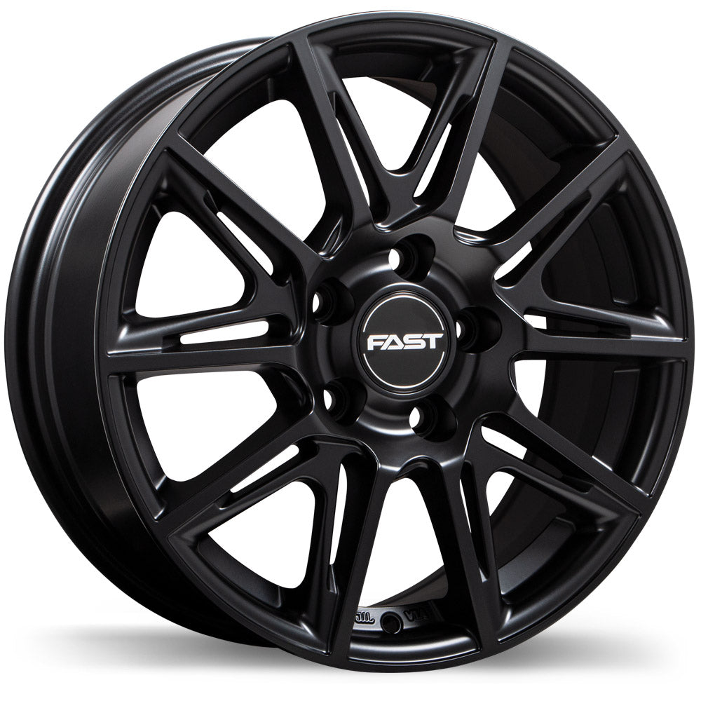 Fast Wheels Switch, 16x6.5, 5x114.3, ET42, CB64.1, Satin Black - F212Y-1665-65BT+42R641