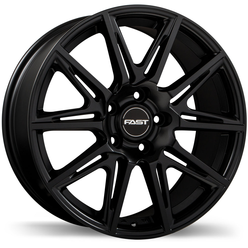 Fast Wheels Switch, 17x7.5, 5x120, ET45, CB64.1, Satin Black - F212Y-1775-12BT+45R641