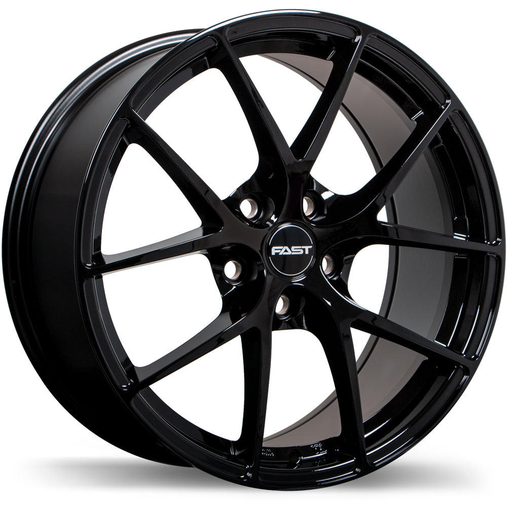 Fast Wheels Innovation, 16x6.5, 5x114.3, ET45, CB67.1, Gloss Black - F219U-1665-65BN+45F671