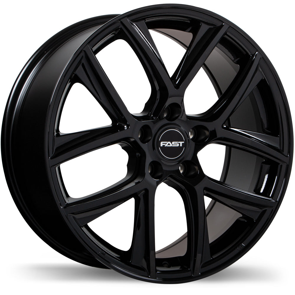 Fast Wheels Tactic, 16x6.5, 5x114.3, ET45, CB67.1, Gloss Black - F220U-1665-65BN+45F671