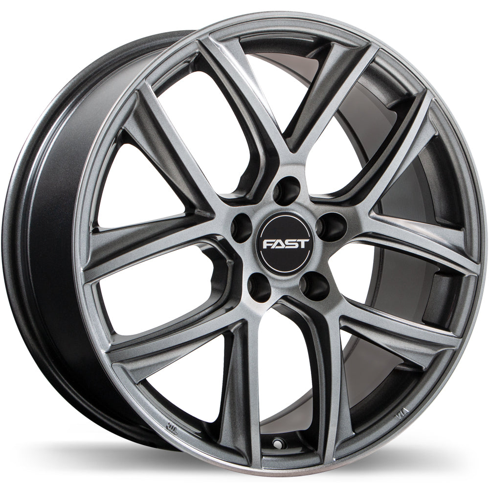 Fast Wheels Tactic, 16x6.5, 5x114.3, ET40, CB64.1, Titanium - F220Y-1665-65TN+40R641