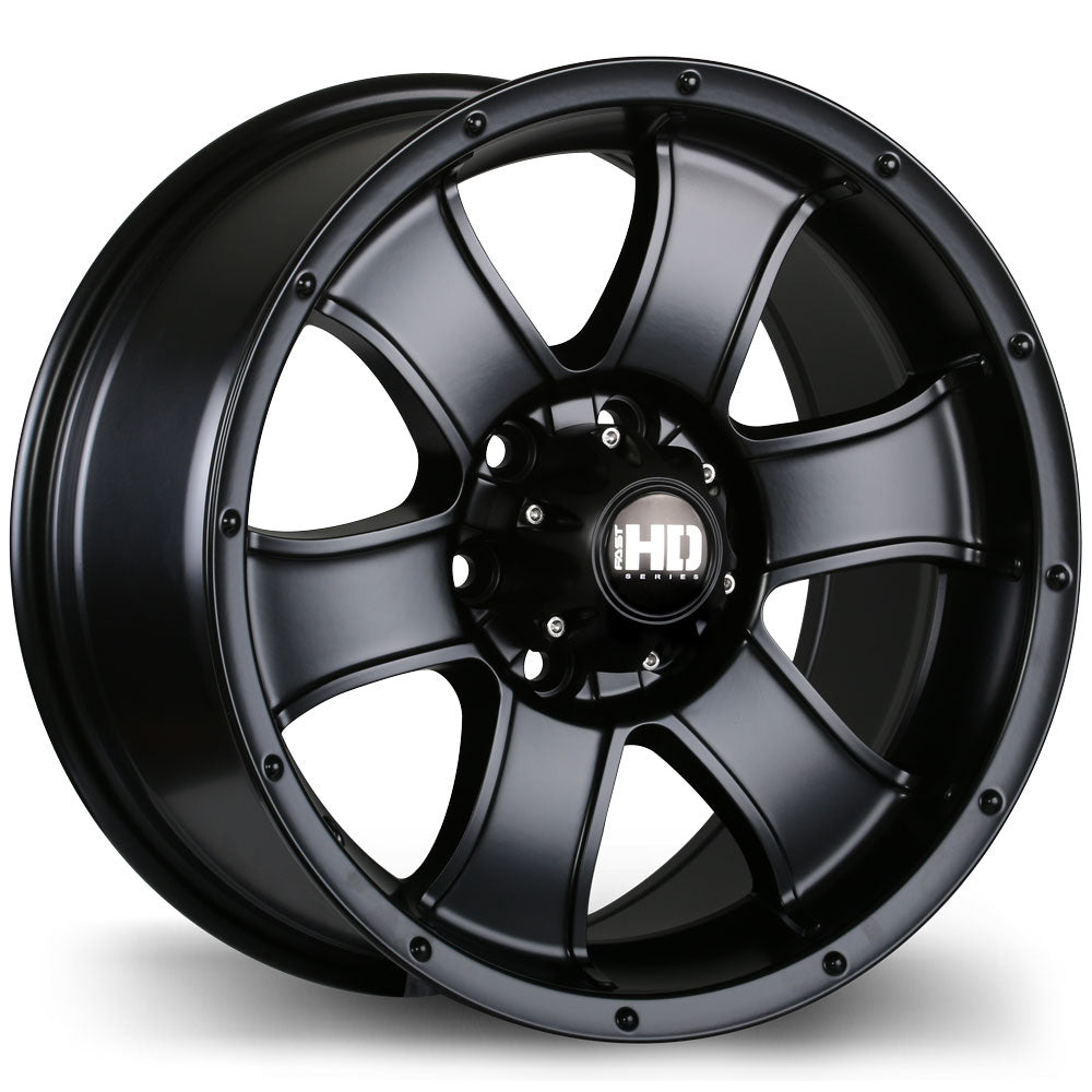 Fast HD Terrano, 16x8.0, 6x114.3, ET18, CB66.1, Satin Black - F223-1680-63BT+18C661