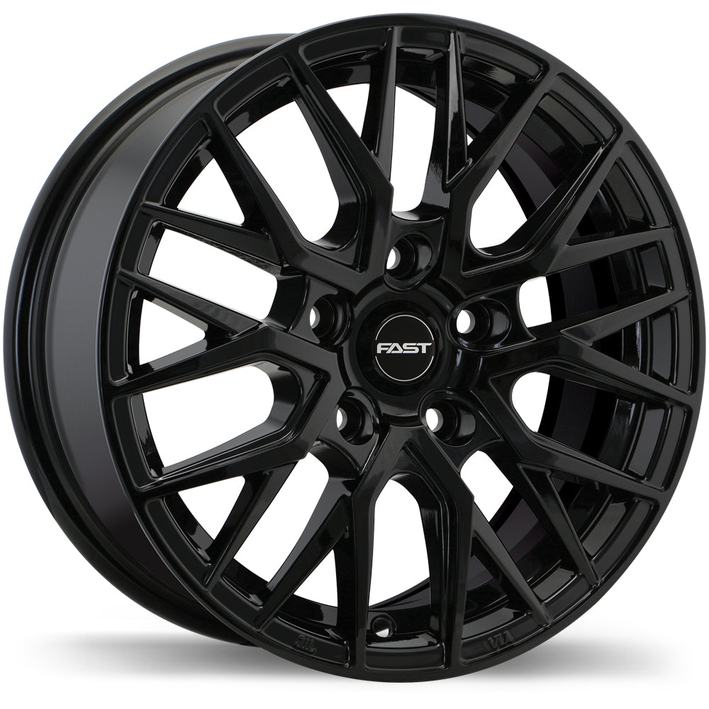 Fast Wheels Tronic, 15x6.5, 5x114.3, ET40, CB72.6, Gloss Black - F238-1565-65BN+40C726