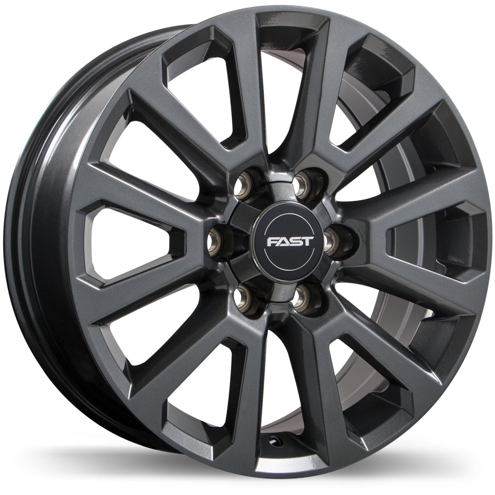 Fast Wheels Storm II, 20x8.5, 6x139.7, ET35, CB84.2, Gloss Gunmetal - F245-2085-83MN+35C842