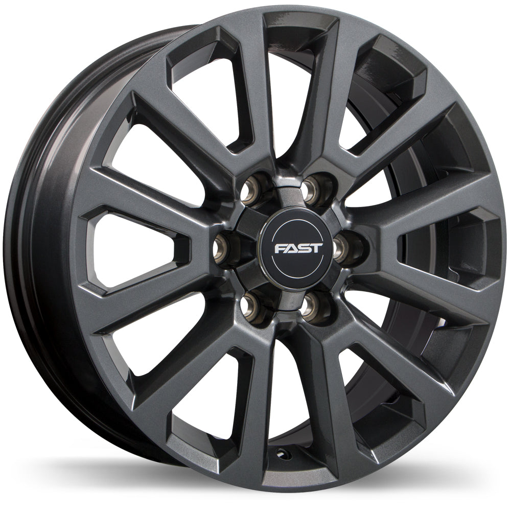 Fast Wheels Storm II, 20x8.5, 6x139.7, ET35, CB78, Gloss Gunmetal - F245N-2085-83MN+35C780