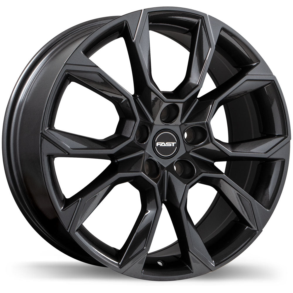 Fast Wheels Aventure, 16x6.5, 5x114.3, ET45, CB66.1, Gloss Gunmetal - F250N-1665-65MN+45C661