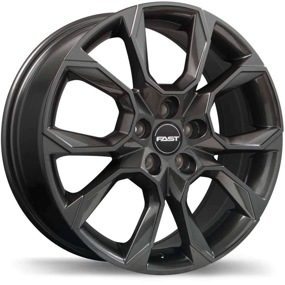 Fast Wheels Aventure, 17x7.0, 5x100, ET49, CB56.1, Gloss Gunmetal - F250S-1770-80MN+49C561