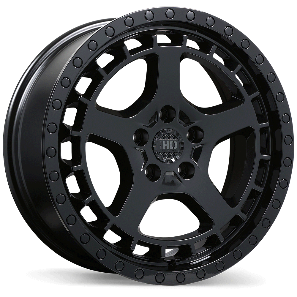 Fast HD Overland, 18x7.5, 5x114.3, ET40, CB72.6, Gloss Black - F266-1875-65BN+40E726