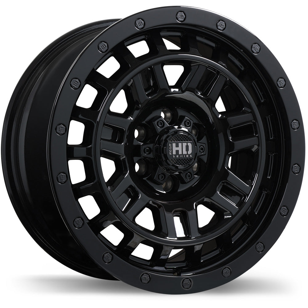 Fast HD K-O, 17x8.0, 6x139.7, ET40, CB93.1, Gloss Black - F268-1780-83BN+40C931