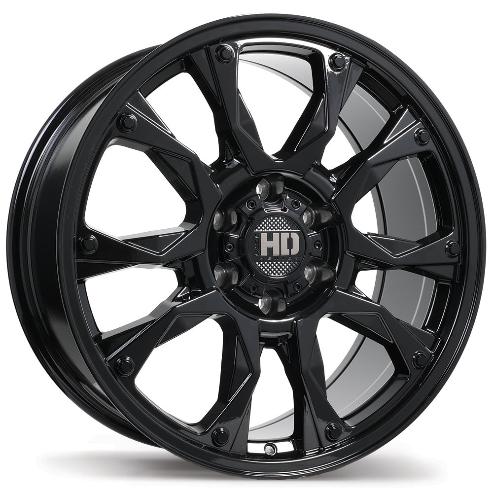 Fast HD Tactical, 20x9.0, 6x139.7, ET28, CB78, Gloss Black - F269-2090-83BN+28C780