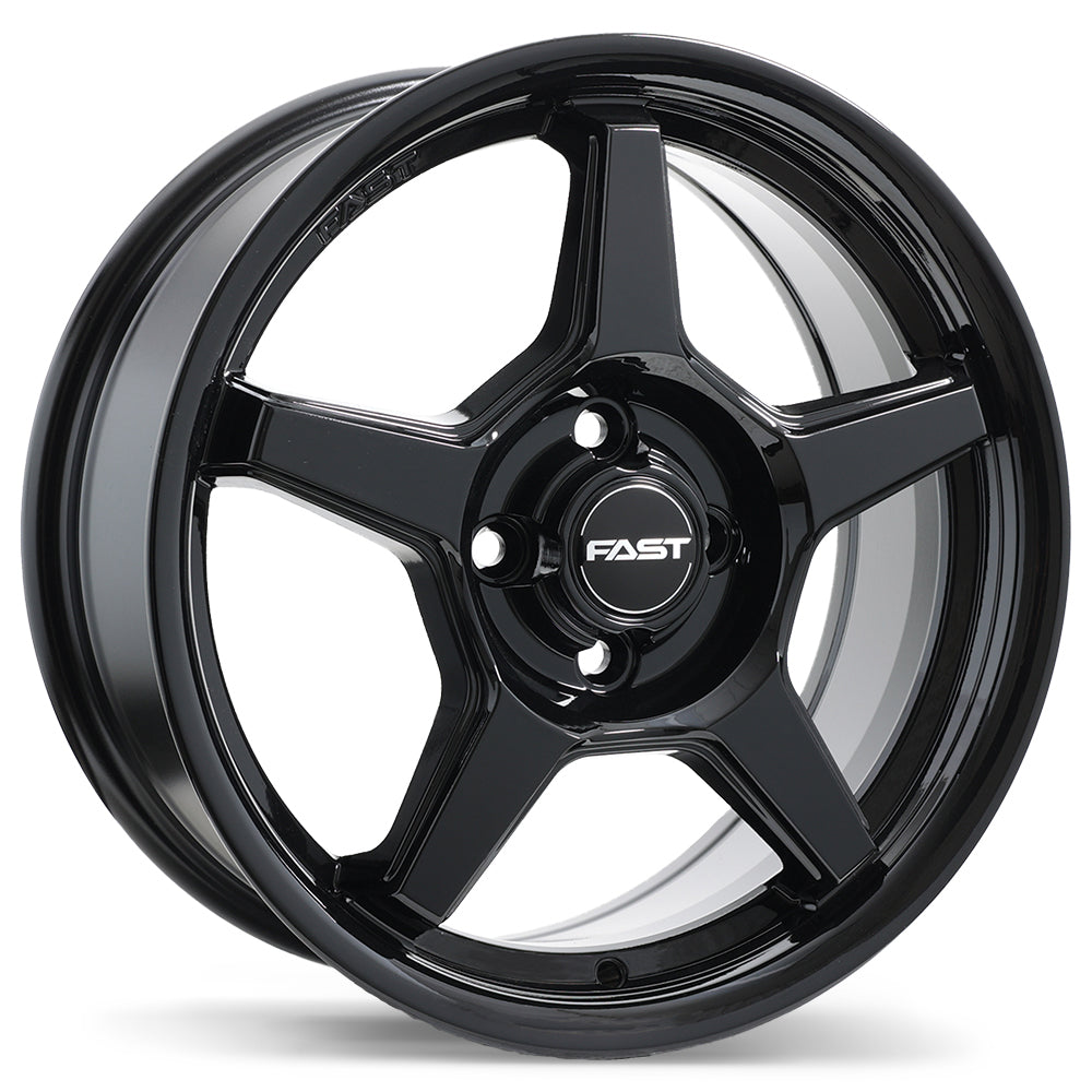 Fast Wheels Flair, 16x6.5, 4x100, ET40, CB60.1, Gloss Black - F272N-1665-49BN+40C601
