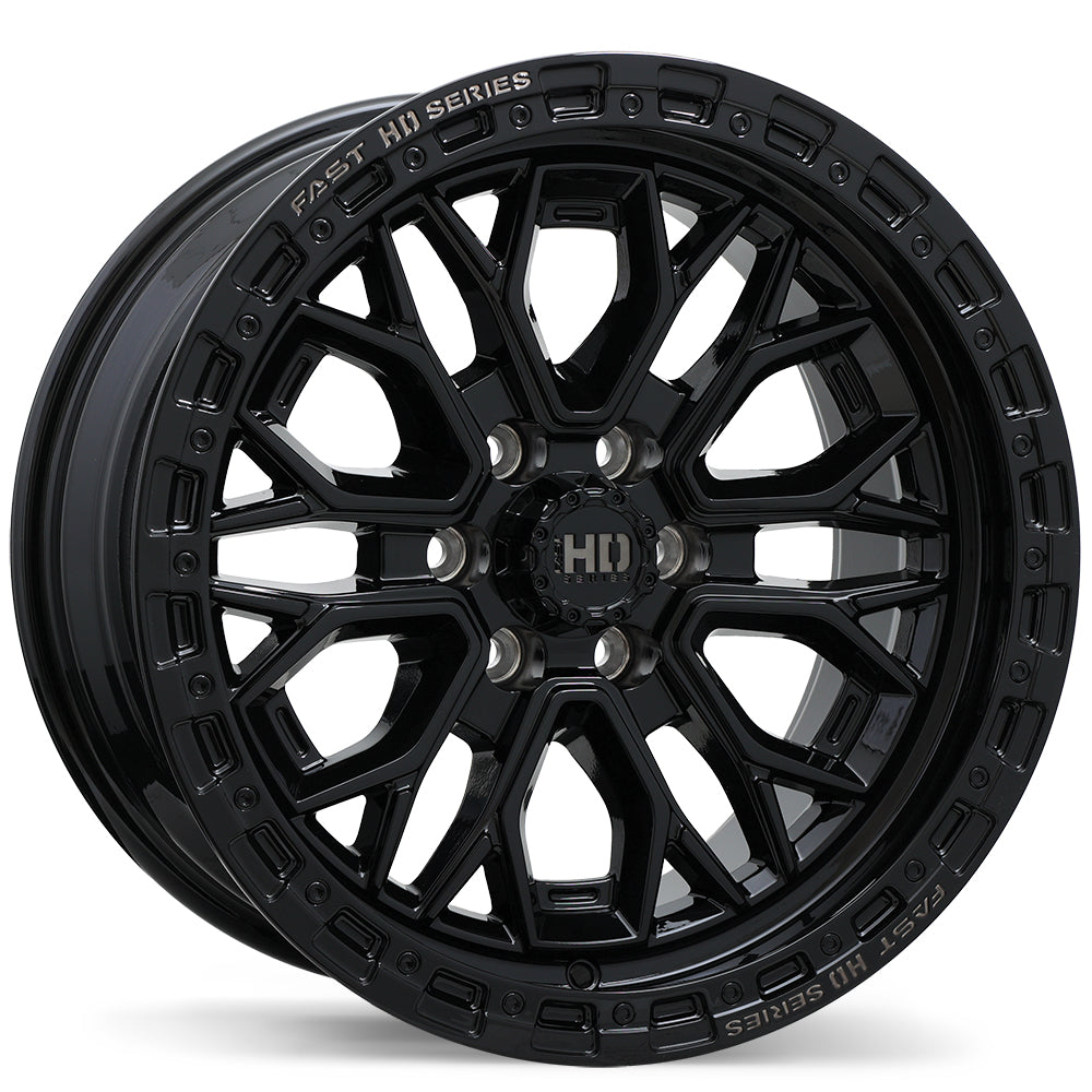 Fast HD Muramasa, 17x9.0, 6x114.3, ET0, CB66.1, Gloss Black with Grey Milling - F276-1790-63BH+00C661
