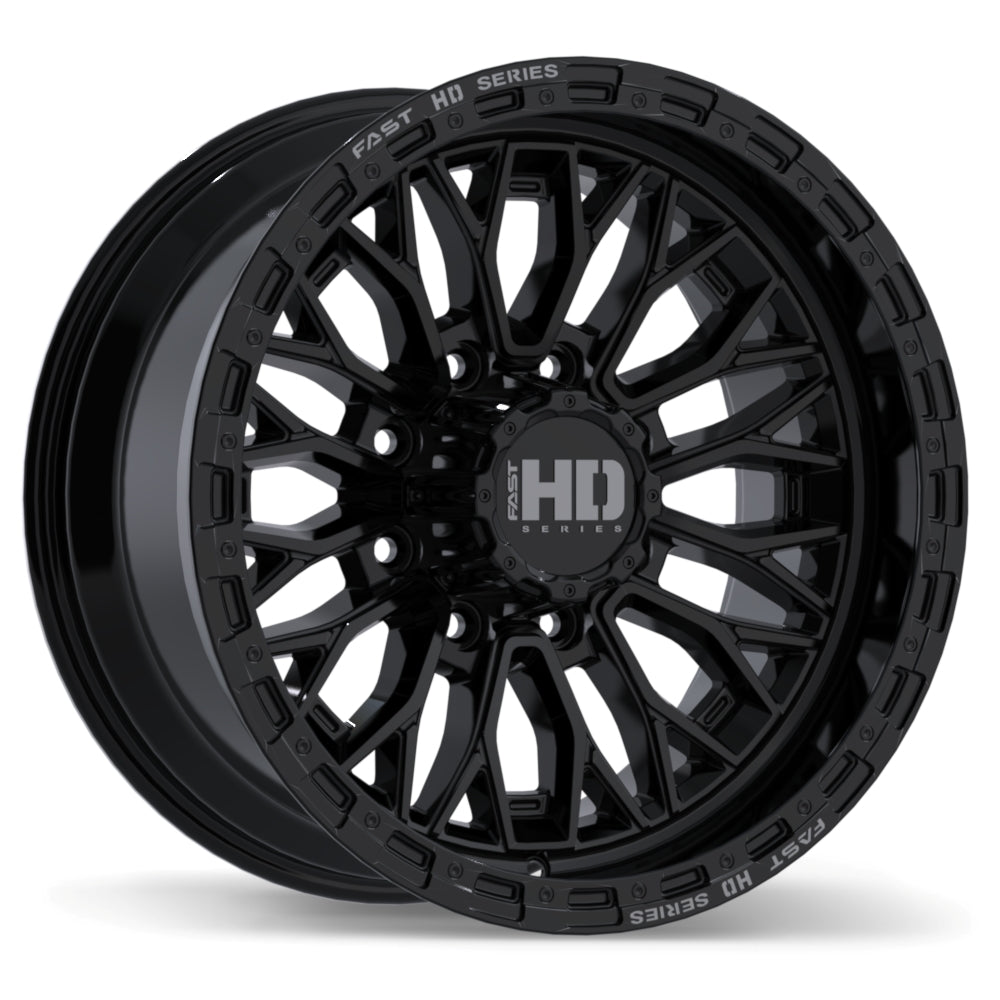 Fast HD Muramasa, 20x10.0, 8x170, ET0, CB125.1, Gloss Black with Grey Milling - F276-2000-70BH+00C251