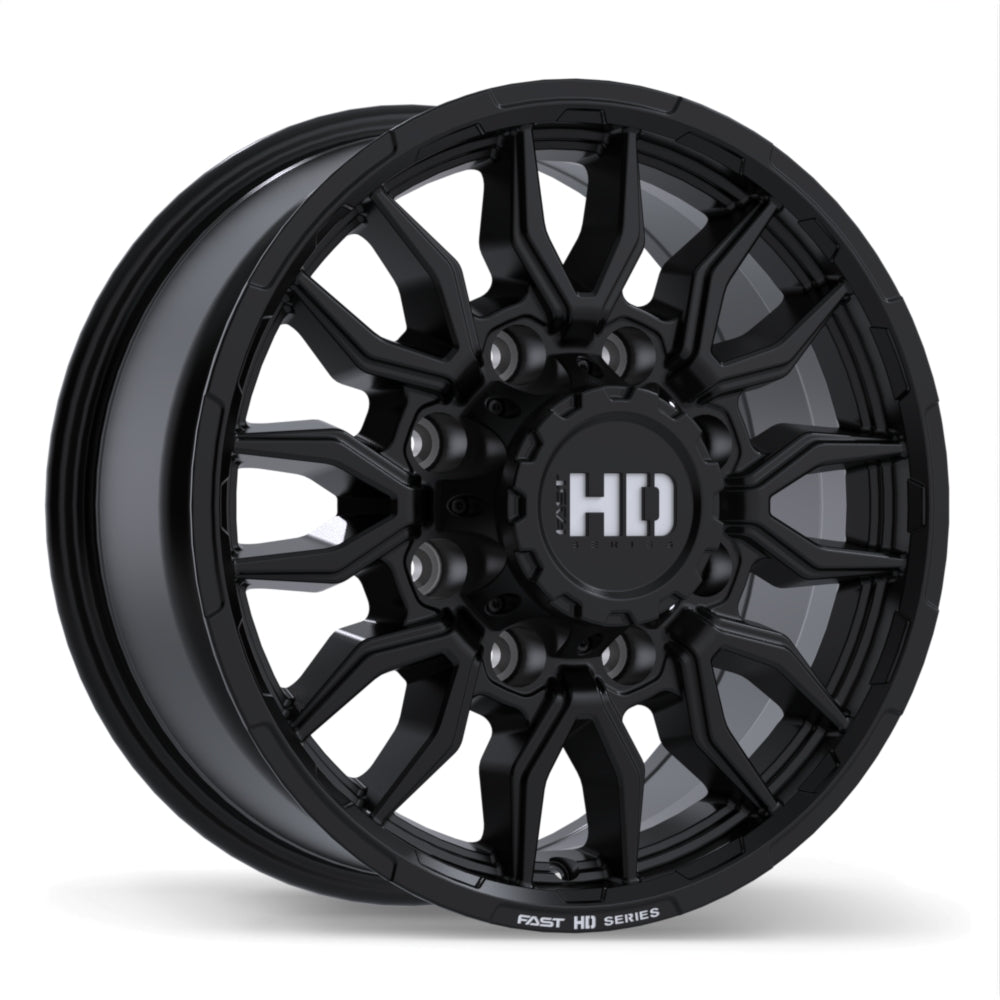 Fast HD Grit, 18x8.5, 8x165.1, ET57, CB121.1, Satin Black with Milling - F279-1885-82BT+57C211