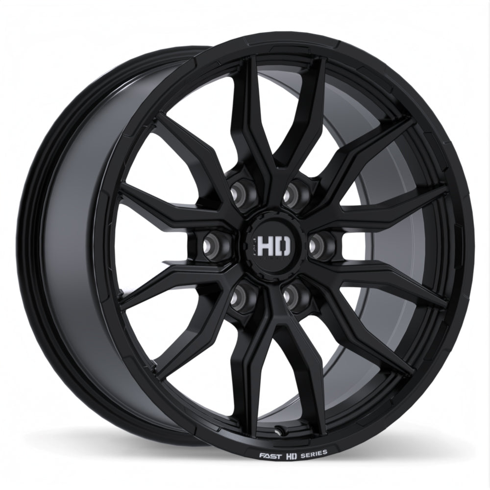 Fast HD Grit, 18x8.5, 6x139.7, ET20, CB78, Satin Black with Milling - F279-1885-83BT+20C780