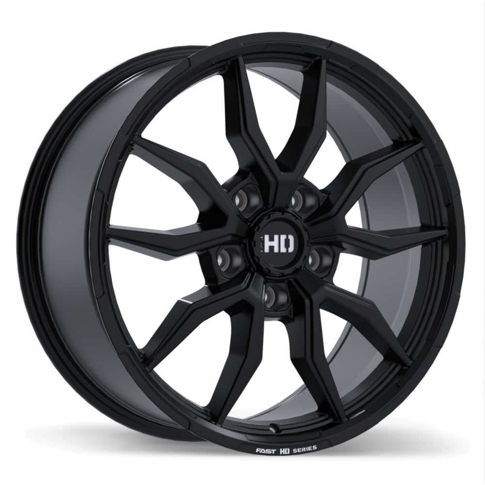 Fast HD Grit, 20x9.0, 5x139.7, ET48, CB64.1, Satin Black with Milling - F279-2090-85BT+48C641