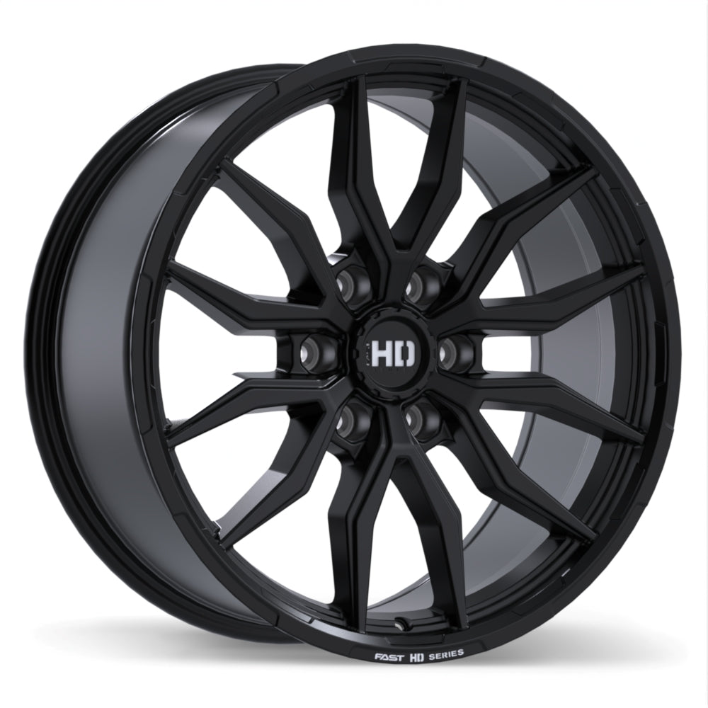 Fast HD Grit, 20x9.0, 6x139.7, ET20, CB78, Satin Black with Milling - F279-2090-83BT+20C780
