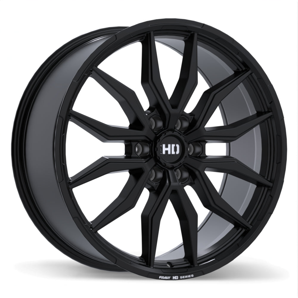 Fast HD Grit, 22x9.5, 6x135, ET44, CB87.1, Satin Black with Milling - F279-2295-36BT+44C871