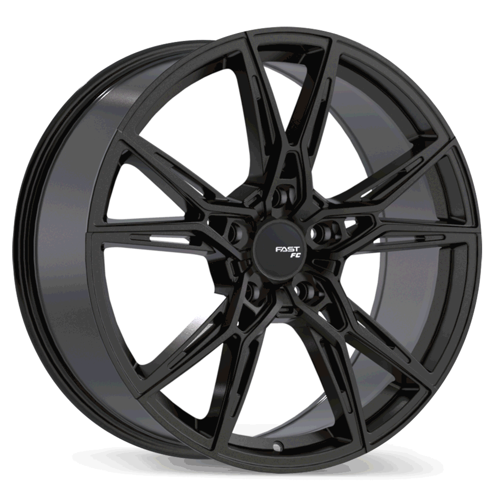 Fast Wheels FC10, 20x9.5, 5x114.3, ET35, CB66.1, Gloss Black Anthracite - FC10A-2095-65BN+35C661