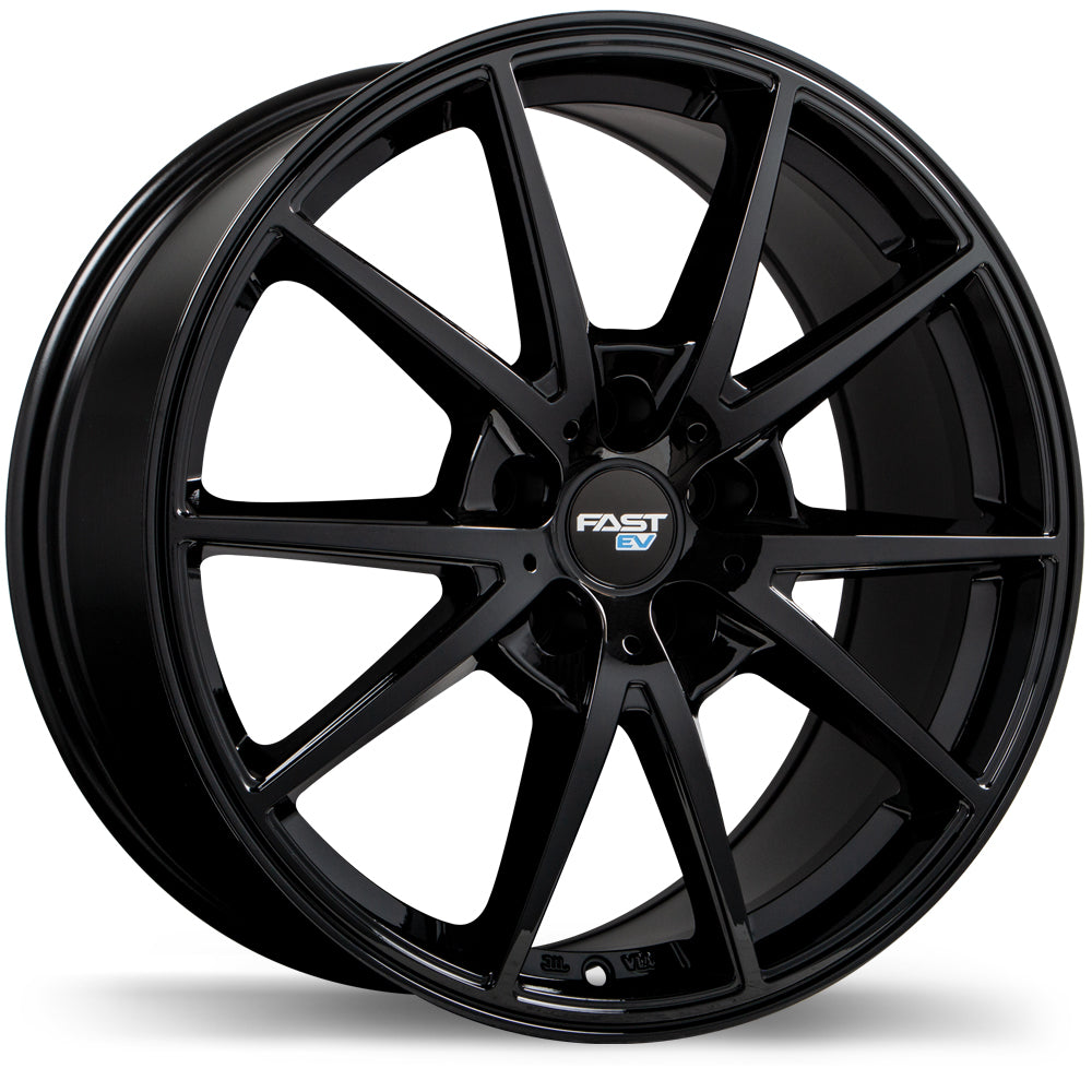 Fast Wheels EV02, 17x6.5, 5x114.3, ET38, CB67.1, Gloss Black - FE02-1765-65BN+38C671