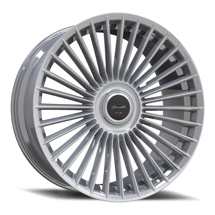 Gianelle Cabo, 26x10, 5x100 to 5x132/6x114 to 6x139.7, ET10 to 45, CB78.1 to 110.1, Gloss Silver - 2610Z10GACABGS