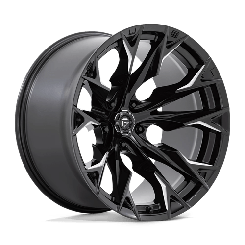 Fuel 1PC D803 FLAME, 22X12, 5X139.7, ET-44, CB78.1, GLOSS BLACK MILLED