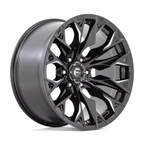 Fuel 1PC D803 FLAME, 20X9, 5X139.7, ET1, CB78.1, GLOSS BLACK MILLED