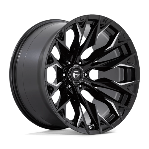Fuel 1PC D803 FLAME, 22X12, 6X135, ET-44, CB87.1, GLOSS BLACK MILLED