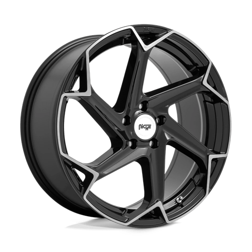 Niche 1PC M255 FLASH, 20X10.5, 5X114.3, ET40, CB72.56, GLOSS BLACK BRUSHED