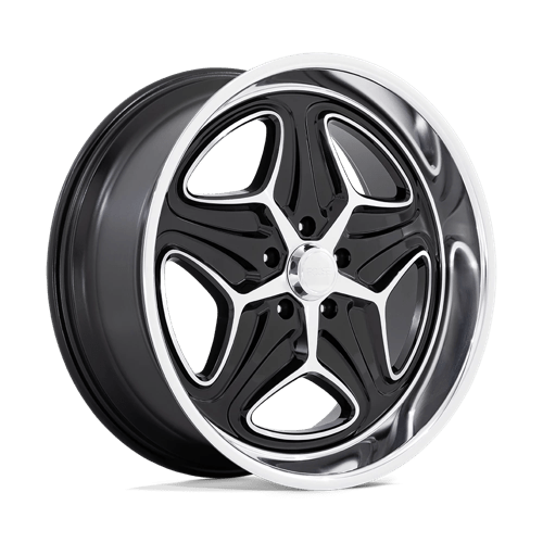 Foose 1PC F171 MERLOT, 22X9, 5X120.65, ET15, CB72.56, GLOSS BLACK MACHINED