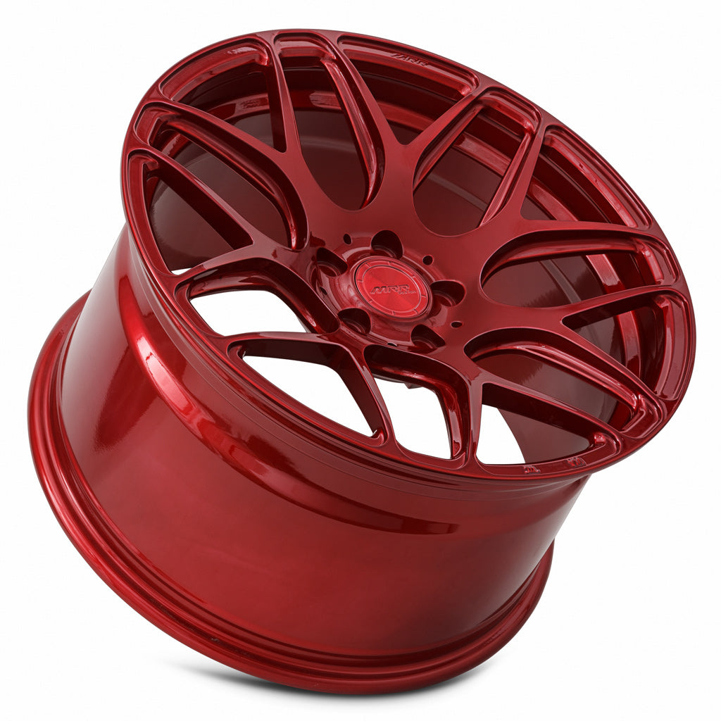 MRR FS1, 19x10, 5x100 to 5x130, ET19 to 64, CB66.6 to 78.1, Candy Red